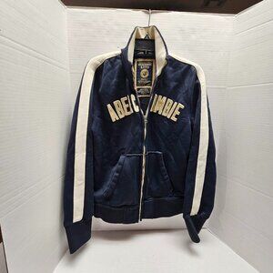 Vintage Abercrombie & Fitch Full Zip Front Track Mens Sweatshirt S Small BlueY2K